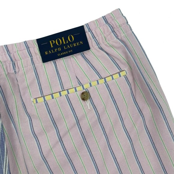 Polo Ralph Lauren Large Classic Fit 5" Prepster Elastic Waist Chino Shorts Multi - Picture 9 of 11